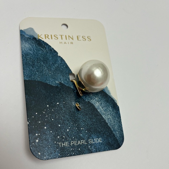 NWT ⚜️🤍⚜️ Kristin Ess Pearl Slide Ponytail Hair Clip Pin - Picture 15 of 16
